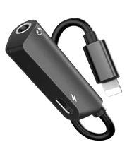 Cáp chuyển đổi Pisen 2 in 1 Zinc Alloy (Lightning, 3.5mm, 12cm) Chính hãng