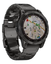 Đồng hồ thông minh Garmin Fenix 7 Sapphire Solar Dây Titanium