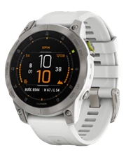 Đồng hồ Garmin Epix Gen 2, Trắng Carrera, Titanium với Dây Silicone, SEA