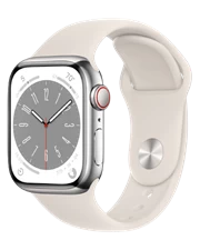 Apple Watch Series 8 - GPS + Cellular, 41mm - Viền thép dây cao su