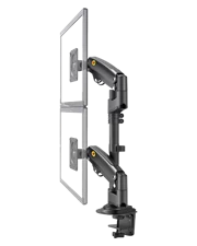 Giá đỡ 2 màn hình máy tính gắn cạnh bàn North Bayou H180 (17-27 inch)