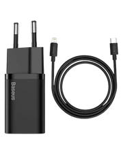 Củ sạc Baseus Super SI 1 cổng 20W kèm cáp USB-C to Lightning 1M
