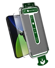 Bộ dán + tool hỗ trợ cường lực Mipow Kingbull  HD Silk (2.7D) ip 14 Pro max