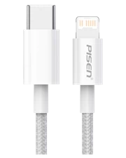 Cáp Pisen Quick PD 20W (Type-C to Lightning) 1200mm - Chính hãng