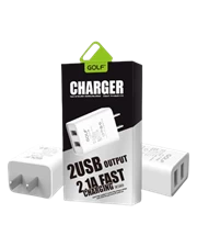 Củ sạc Golf GF-U206 2 cổng USB-A - Chính hãng
