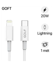 Cáp Golf Type-C to Lightning PF 20W GC-81P 1m - Chính hãng