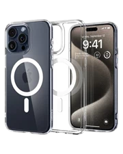 Ốp lưng Spigen Crystal Hybrid MagFit iPhone 15 Pro Max - Chính hãng