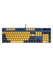 Bàn phím cơ Gaming Rapoo V500 Pro (Vàng Xanh/Brown Switch) - Chính hãng