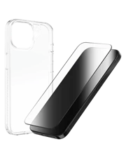Combo Dán ZAGG Plus Edge + Ốp lưng ZAGG ESNTL Clear Cho ip15 Series