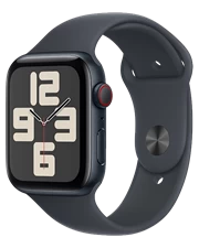 Apple Watch SE 2024 - GPS, 44mm - Vỏ Nhôm Dây Cao Su 
