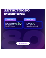 Gói cước Mobifone 12TIKTOK80