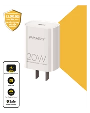 Củ sạc nhanh Pisen Quick - Mr White USB-C 20W EU