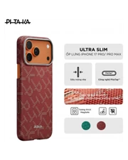 Ốp lưng PITAKA Ultra-Slim (with PitaTap) Monogram iPhone 17 Pro Max