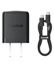 Bộ sạc nhanh Baseus Palm 1C 20W US (kèm cáp USB-C to USB-C 1m)
