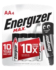 Pin tiểu Energizer MAX AA E91 BP4 4 viên (Kiềm)