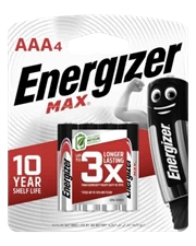 Pin tiểu Energizer MAX AAA E92 BP4 4 viên (Kiềm)