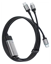 Cáp Cuktech 2in1 100W giao thức sạc ADC – C2C515