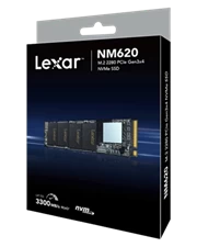 Ổ cứng SSD Lexar NM620 1TB M.2 2280 PCIe 3.0x4 (Đoc 3300MB/s - Ghi 3000MB/s) - (LNM620X001T-RNNNG)