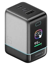 Bộ sạc Cuktech 6 Ultra 2C1A 100W có màn hình AD653U kèm cáp type - C