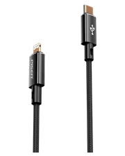 Cáp Pisen Quick Lightning & Type-C 3A Braided 1000mm