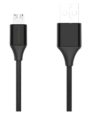 Cáp PISEN Micro USB 2.4A braided 1000mm (Antibreak) MU01