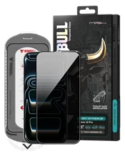 Cường lực IP 18 Pro/17 Pro MIPOW IRONBULL HD Anti-Spy Silk Premium