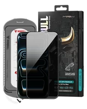 Cường lực IP 18 Pro max/17 Pro max MIPOW IRONBULL HD Anti-Spy Silk Premium