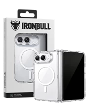 Ốp Magsafe iPhone Duo 7.6 inch MIPOW IRONBULL Tempered Glass Transparent